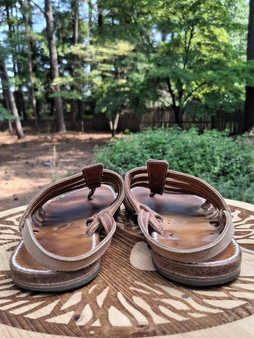 Rondini Saint Tropez Bikini Multi-Strap Roman Tan Leather Sandals Size 9